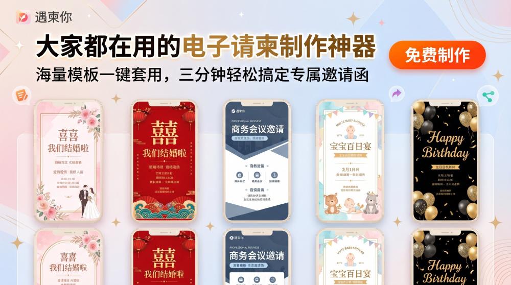 拒绝设计师溢价！小白也能做出高级感发布会邀请函，3步直接上手